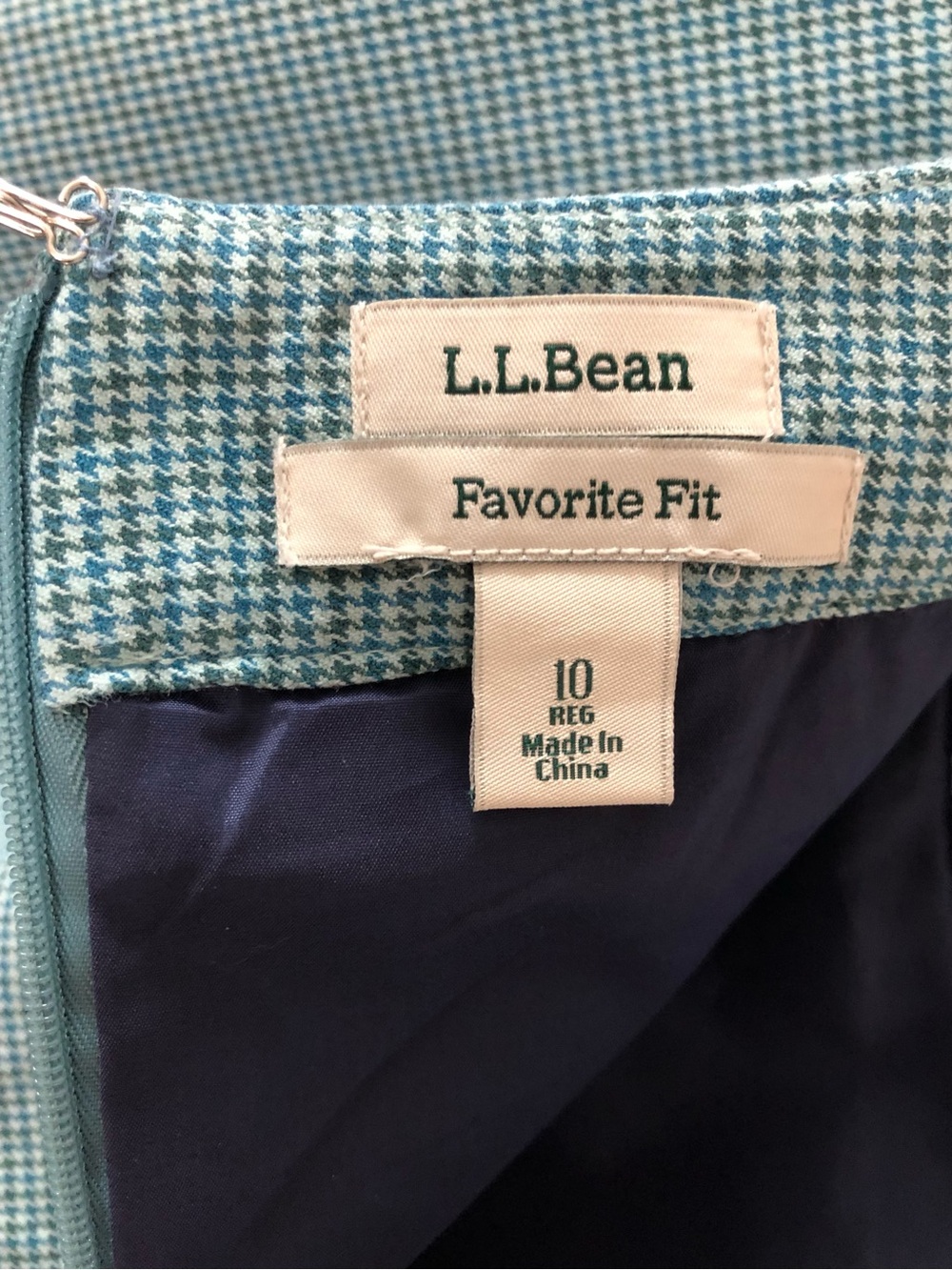 L.L.Bean Fall Plaid Favorite Skirt Size 10 - Picture 8 of 12